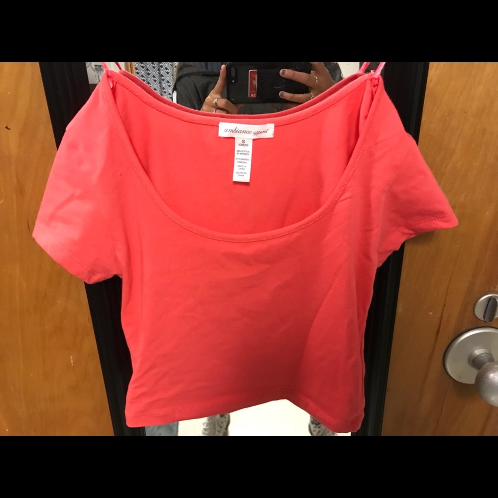 pink croptop